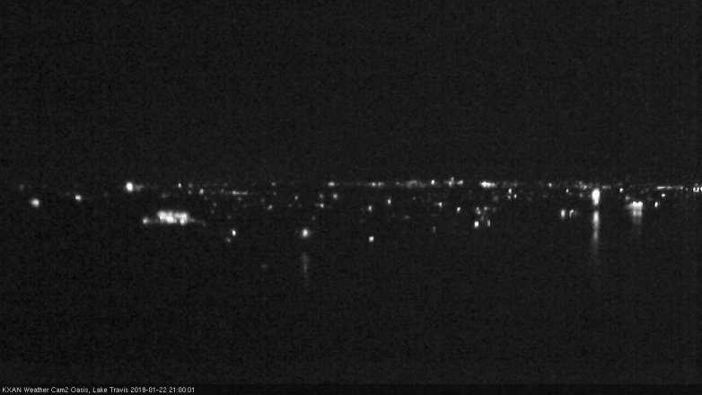 Lake Travis webcam, January 22, 2018 8:15 PM CT