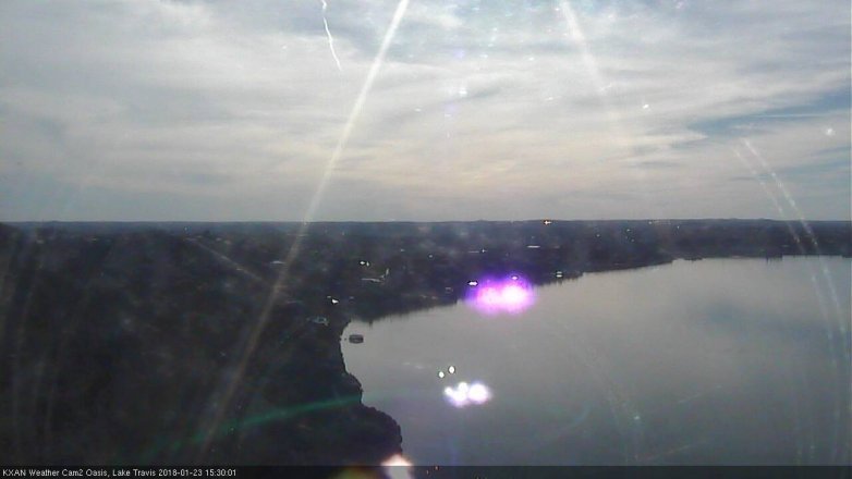 Lake Travis webcam, January 23, 2018 2:50 PM CT