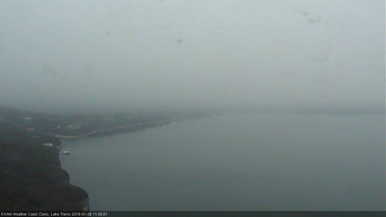 Lake Travis webcam, January 26, 2018 10:30 AM CT