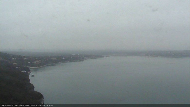 Lake Travis webcam, January 26, 2018 12:45 PM CT
