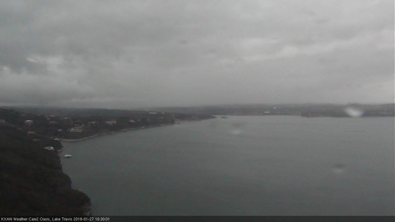 Lake Travis webcam, January 27, 2018 10:00 AM CT