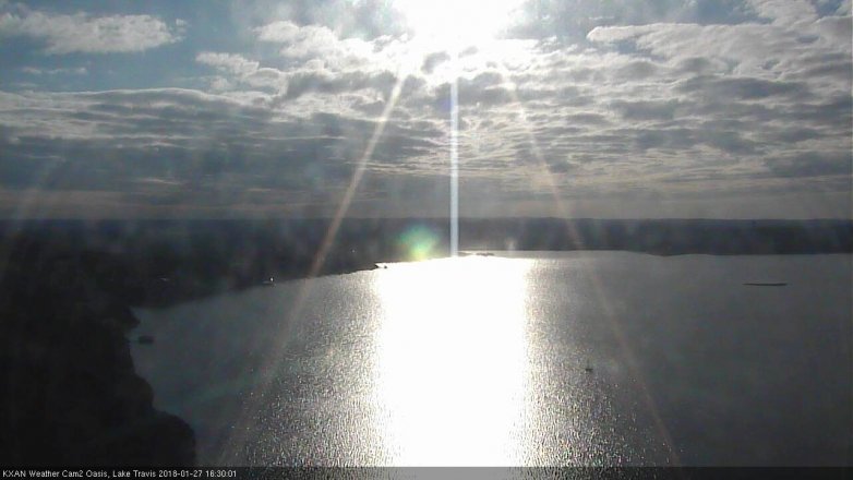 Lake Travis webcam, January 27, 2018 3:35 PM CT