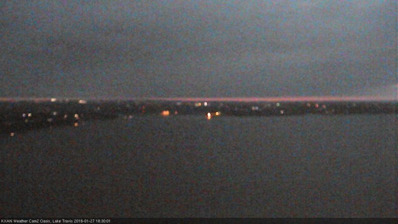 Lake Travis webcam, January 27, 2018 5:40 PM CT