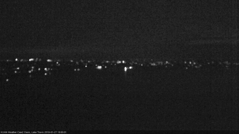 Lake Travis webcam, January 27, 2018 6:10 PM CT