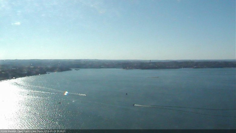 Lake Travis webcam, January 28, 2018 2:15 PM CT