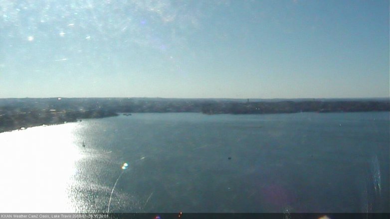 Lake Travis webcam, January 28, 2018 2:35 PM CT