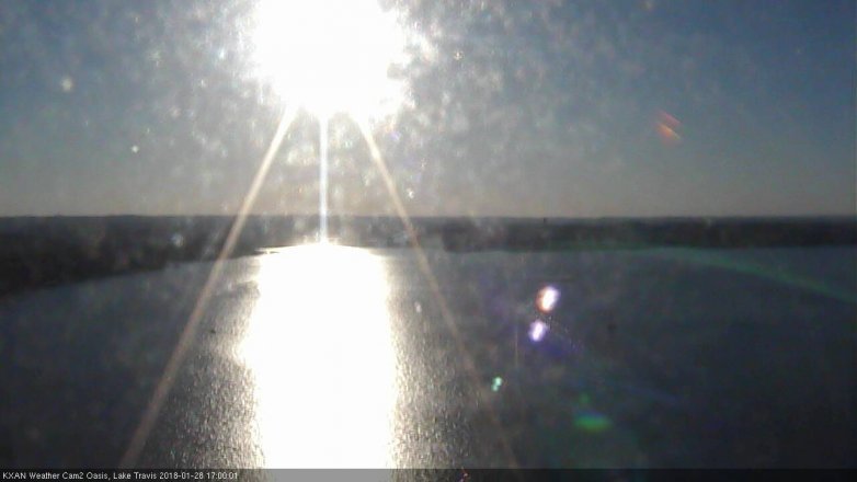 Lake Travis webcam, January 28, 2018 4:20 PM CT
