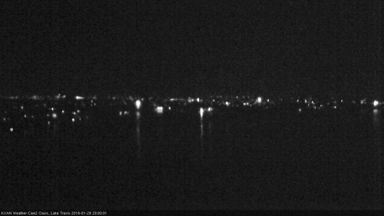 Lake Travis webcam, January 28, 2018 7:15 PM CT