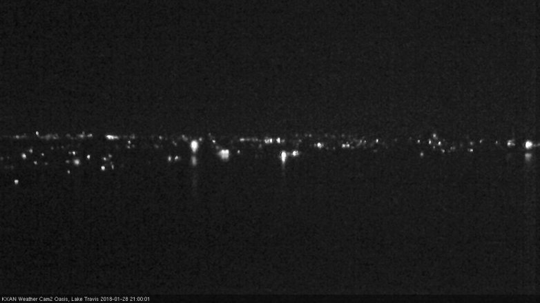 Lake Travis webcam, January 28, 2018 8:10 PM CT