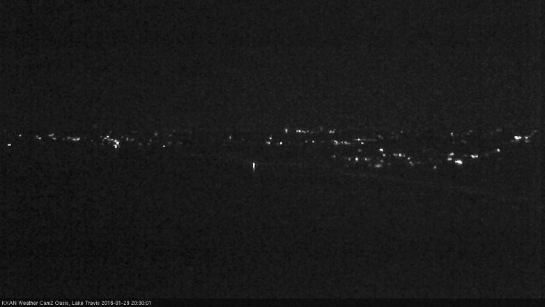 Lake Travis webcam, January 29, 2018 7:55 PM CT