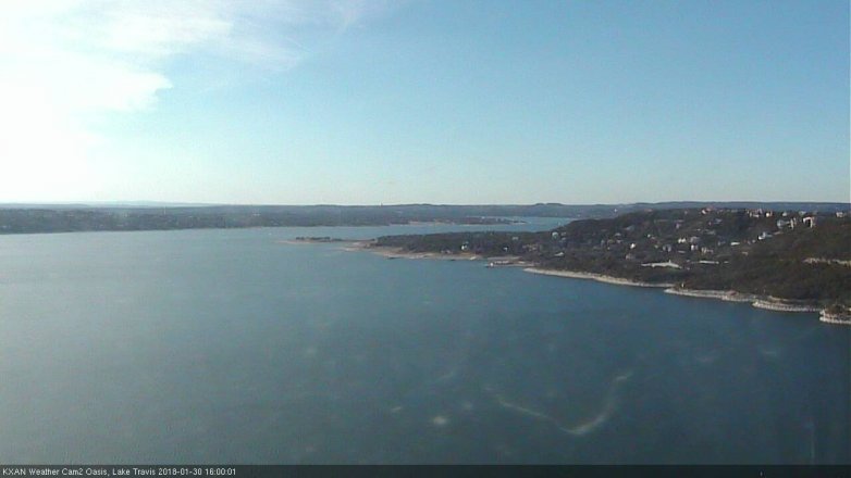 Lake Travis webcam, January 30, 2018 3:20 PM CT