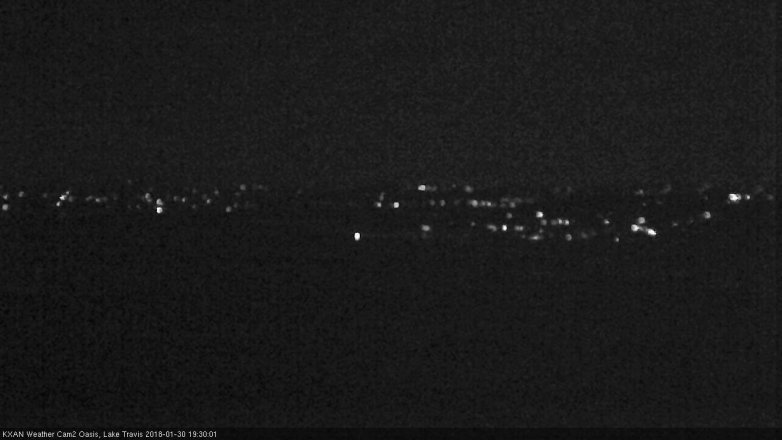 Lake Travis webcam, January 30, 2018 6:35 PM CT