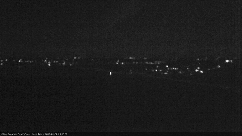 Lake Travis webcam, January 30, 2018 7:55 PM CT