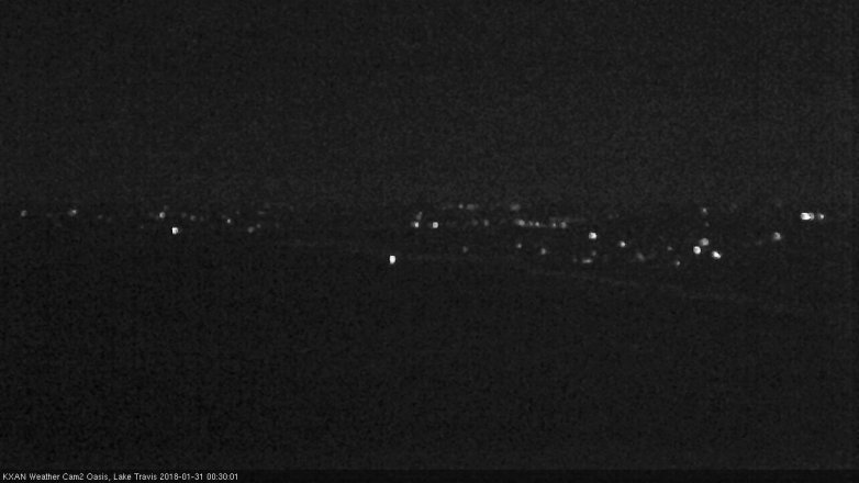 Lake Travis webcam, January 30, 2018 11:35 PM CT
