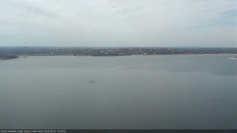 Lake Travis webcam, February 1, 2018 11:30 AM CT