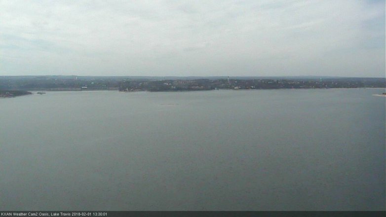 Lake Travis webcam, February 1, 2018 12:40 PM CT