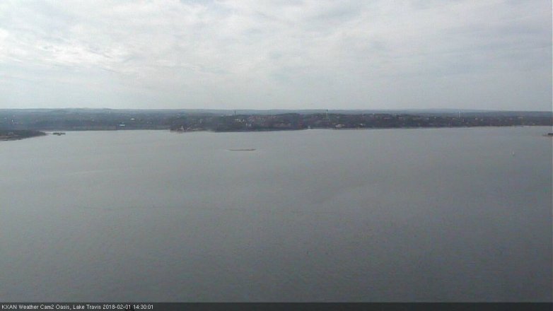Lake Travis webcam, February 1, 2018 1:55 PM CT