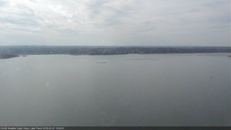 Lake Travis webcam, February 1, 2018 2:25 PM CT
