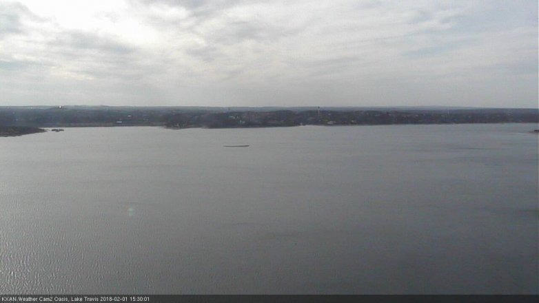 Lake Travis webcam, February 1, 2018 2:35 PM CT
