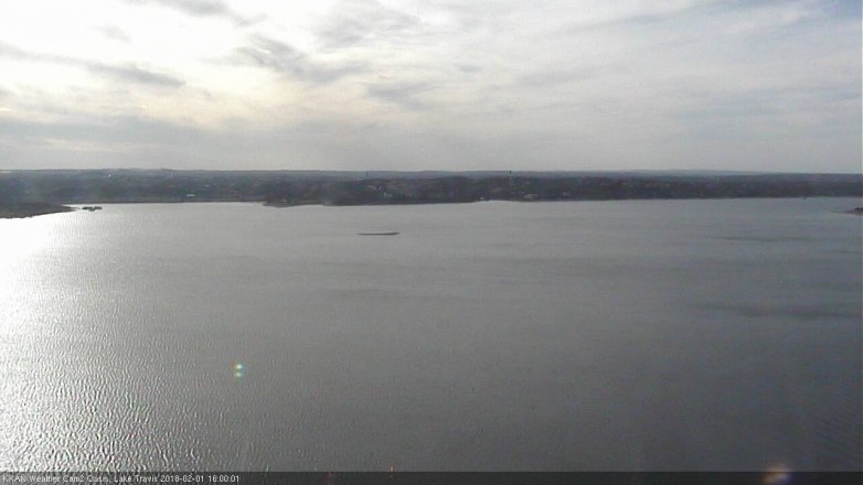Lake Travis webcam, February 1, 2018 3:10 PM CT