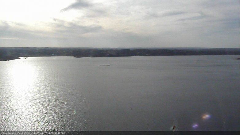 Lake Travis webcam, February 1, 2018 3:55 PM CT