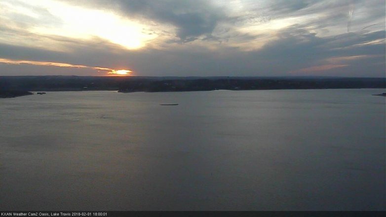 Lake Travis webcam, February 1, 2018 5:10 PM CT