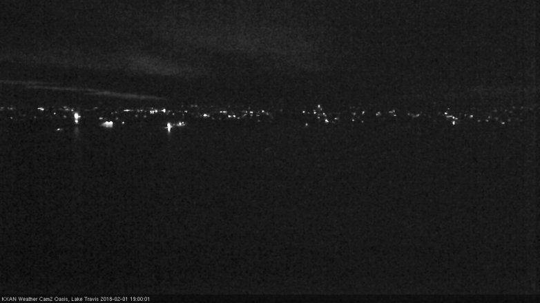 Lake Travis webcam, February 1, 2018 6:20 PM CT