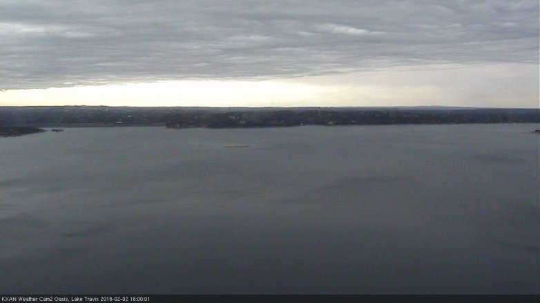 Lake Travis webcam, February 2, 2018 3:10 PM CT