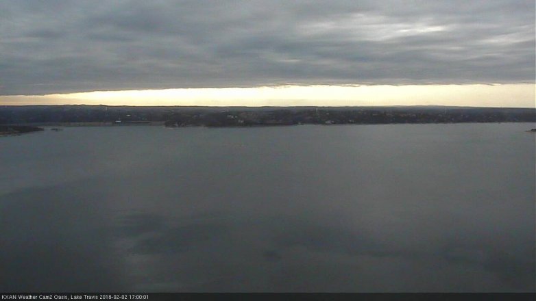 Lake Travis webcam, February 2, 2018 4:05 PM CT