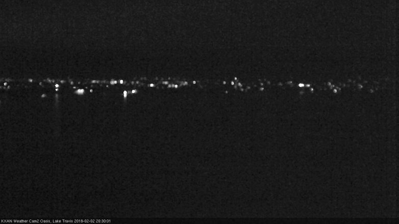 Lake Travis webcam, February 2, 2018 7:35 PM CT