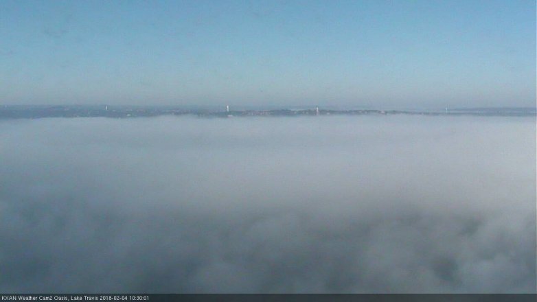 Lake Travis webcam, February 4, 2018 9:45 AM CT