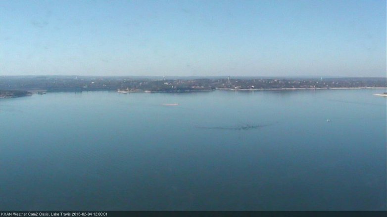 Lake Travis webcam, February 4, 2018 11:05 AM CT