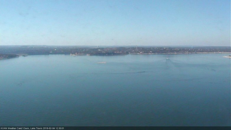 Lake Travis webcam, February 4, 2018 11:55 AM CT