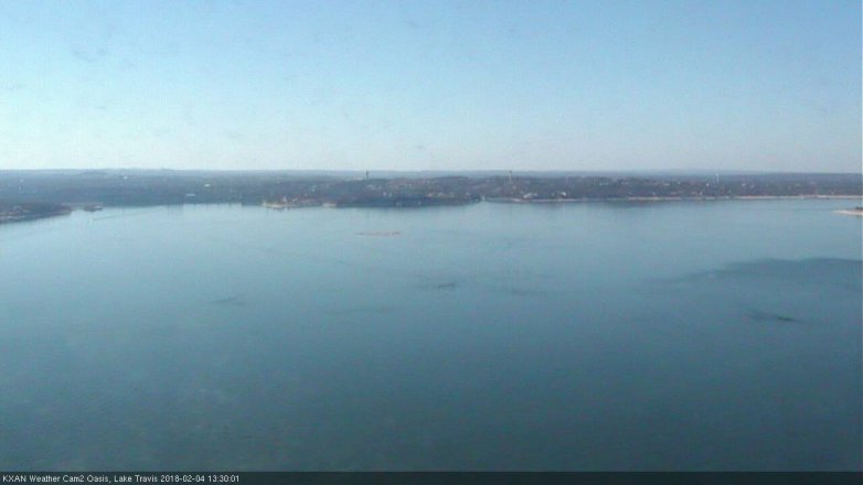 Lake Travis webcam, February 4, 2018 1:00 PM CT