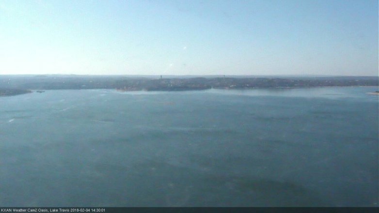 Lake Travis webcam, February 4, 2018 1:50 PM CT