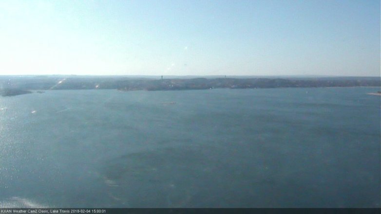 Lake Travis webcam, February 4, 2018 2:15 PM CT