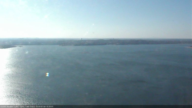 Lake Travis webcam, February 4, 2018 3:00 PM CT