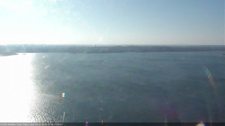 Lake Travis webcam, February 4, 2018 3:05 PM CT