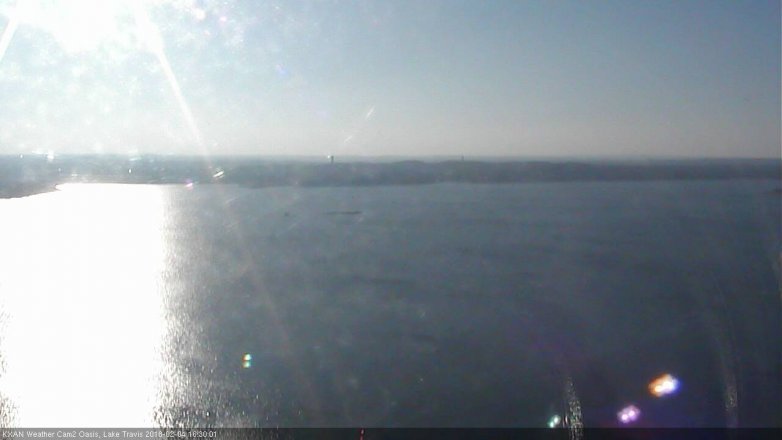 Lake Travis webcam, February 4, 2018 3:50 PM CT
