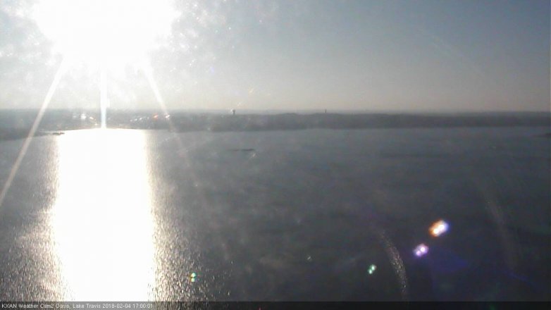 Lake Travis webcam, February 4, 2018 4:20 PM CT