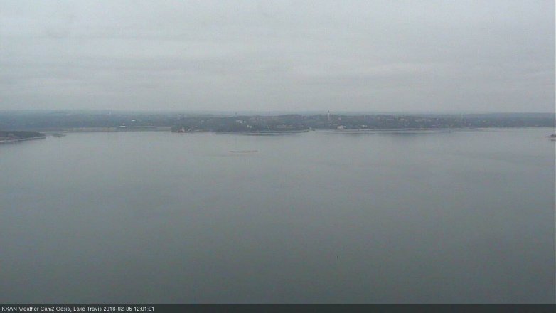 Lake Travis webcam, February 5, 2018 11:20 AM CT