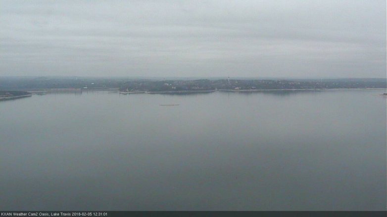 Lake Travis webcam, February 5, 2018 11:50 AM CT