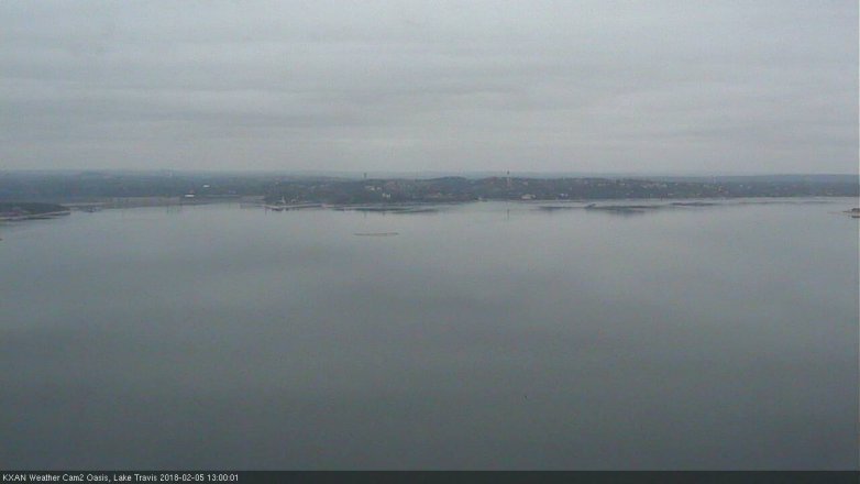 Lake Travis webcam, February 5, 2018 12:15 PM CT