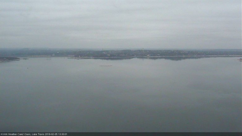 Lake Travis webcam, February 5, 2018 12:40 PM CT