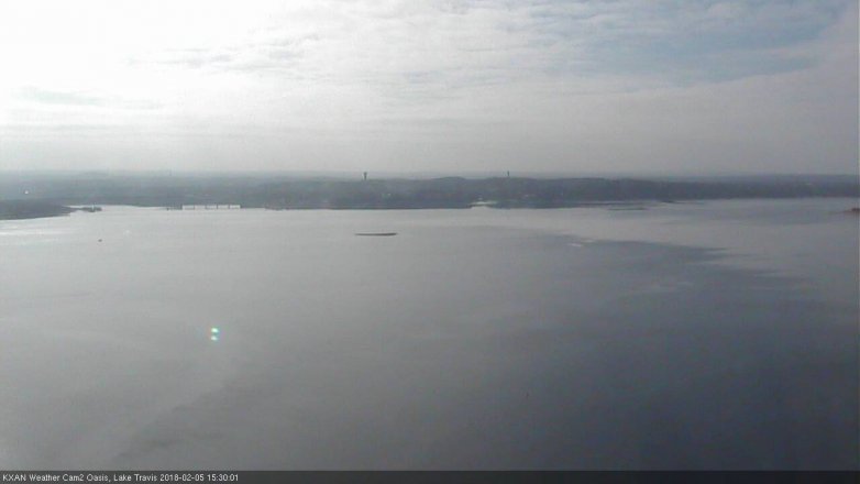 Lake Travis webcam, February 5, 2018 3:00 PM CT