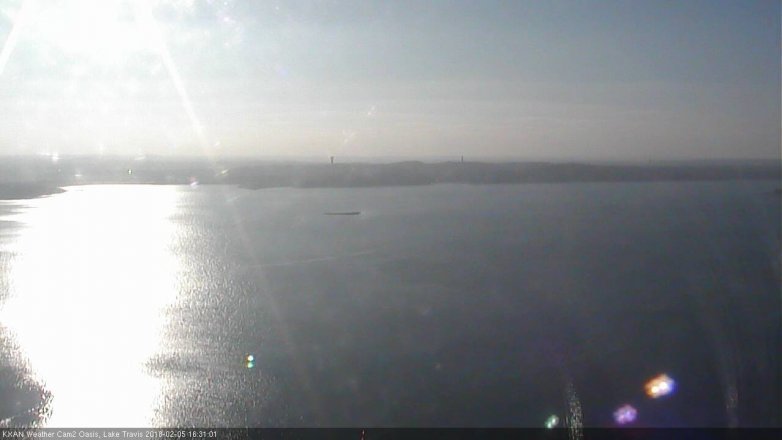 Lake Travis webcam, February 5, 2018 3:45 PM CT