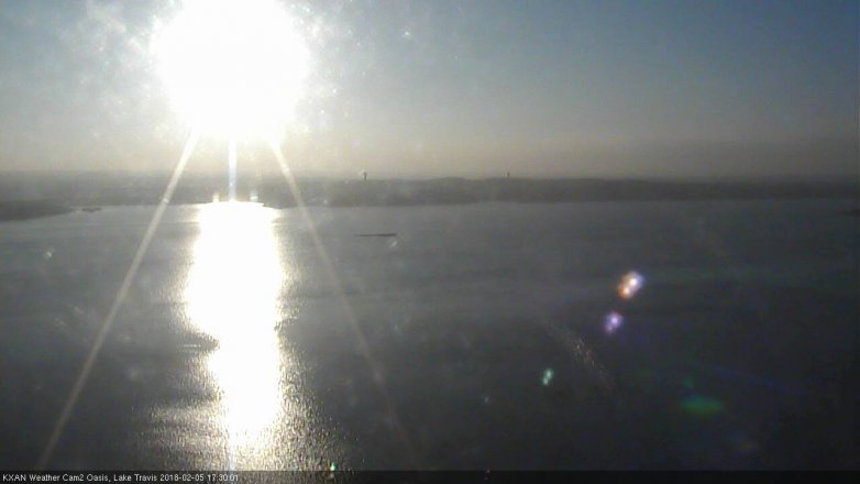 Lake Travis webcam, February 5, 2018 5:00 PM CT