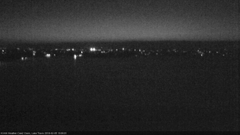 Lake Travis webcam, February 5, 2018 6:10 PM CT