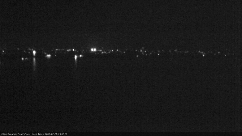 Lake Travis webcam, February 5, 2018 7:15 PM CT