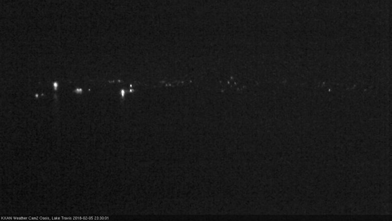 Lake Travis webcam, February 5, 2018 10:55 PM CT